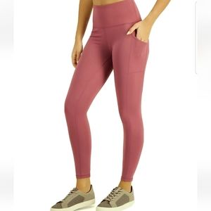 IDEOLOGY 💥 High Rise Waist 7/8 Length Leggings, Rosetta (Size: Medium)